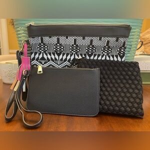 Set of 3 Different Size Wristlets/Pounches